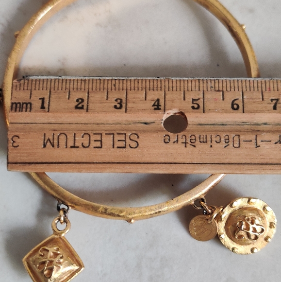 Vintage 80s Designer Ines de la Fressange Logo Charms Bracelet - Picture 14 of 16